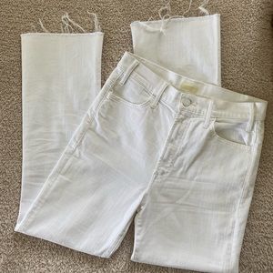 Mother Hustler Ankle Fray Jeans
